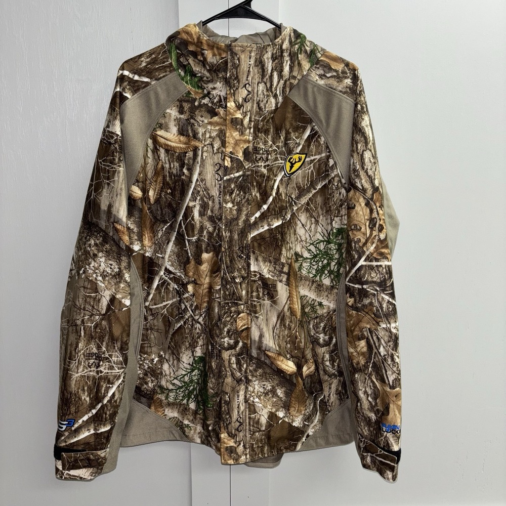 Shield Series Blocker S3 Drencher Jacket with Hood Real Tree Edge Men Size Large